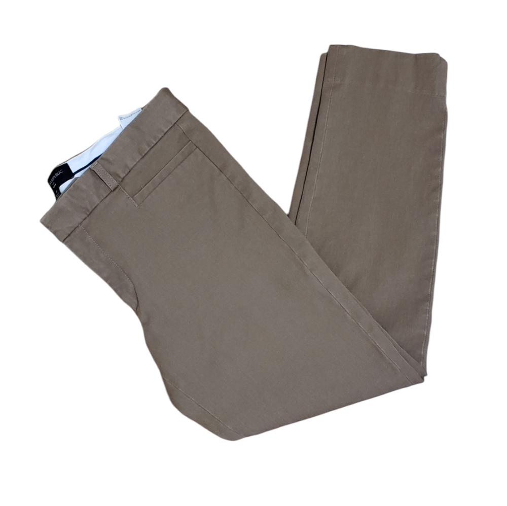 Banana Republic Women's Sloan Pants Beige Camel Size 8 - Picture 14 of 14